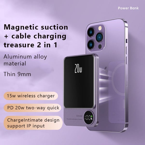 Giá đặc biệt hôm nay là 290K miễn phí vận chuyển! Besaus Magsafe Powerbank - Tặng kèm dây sạc có 3 loại cổng kết nối.