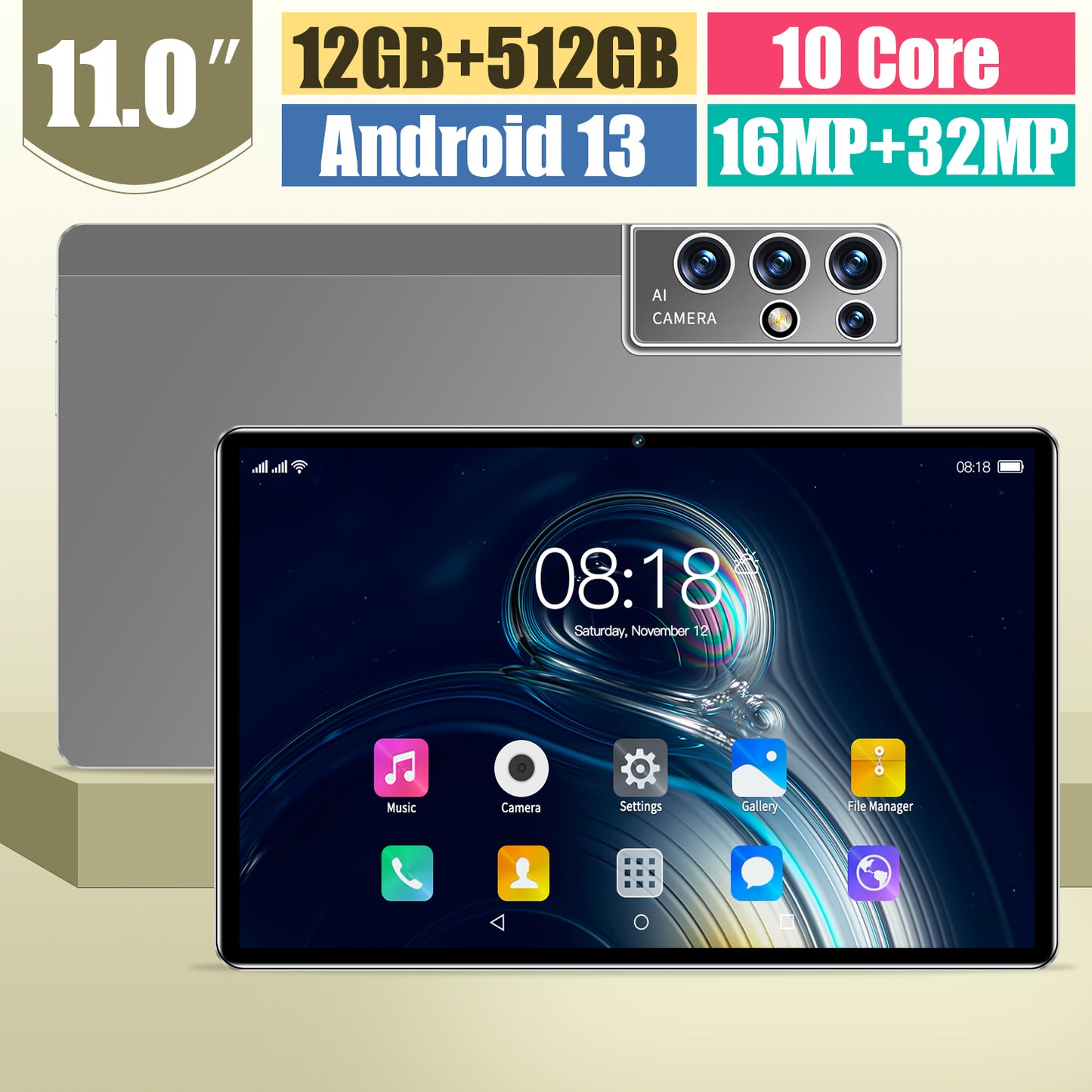 （Tặng bàn phím, chuột và bao da）Giá đặc biệt 1.69TR! ! ! Máy tính bảng S23 mới nhất, Màn hình HD 11 inch, 12GB+512GB, Hỗ trợ thẻ sim 5G, bộ xử lý snapdragon 865
