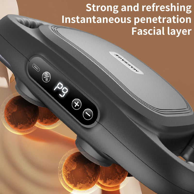 Máy massage 6 đầu phiên bản mới 2025, mô phỏng động tác massage như người thật. 9 chế độ tùy chỉnh