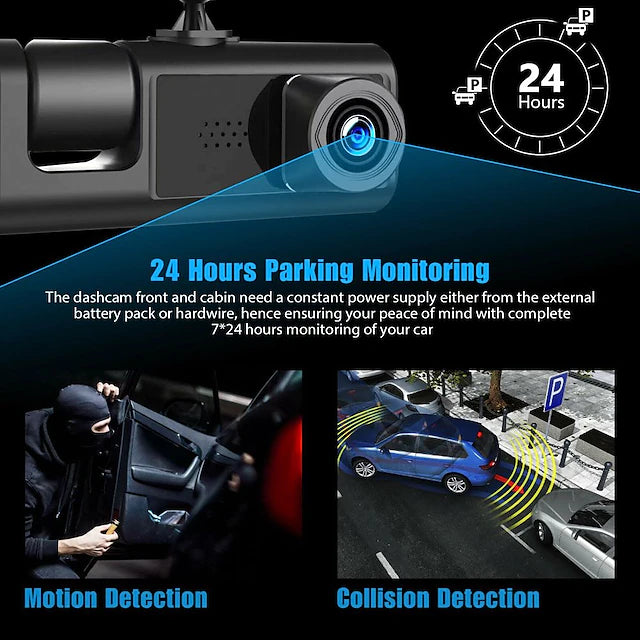 2 Kênh DashCam với camera trước và camera sau, 1080P cho ô tô - Xả hàng tồn kho chỉ 590K, số lượng không nhiều