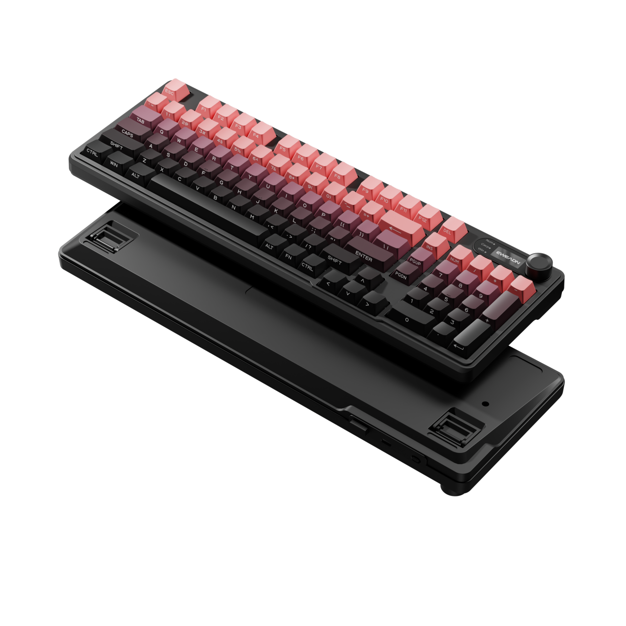 Ưu đãi đặc biệt hôm nay 680K！ Bàn phím EWEADN V102 PRO cơ keycap khắc bên màu chuyển sắc, mẫu mới 2025, hỗ trợ kết nối không dây. Switch đỏ gõ êm