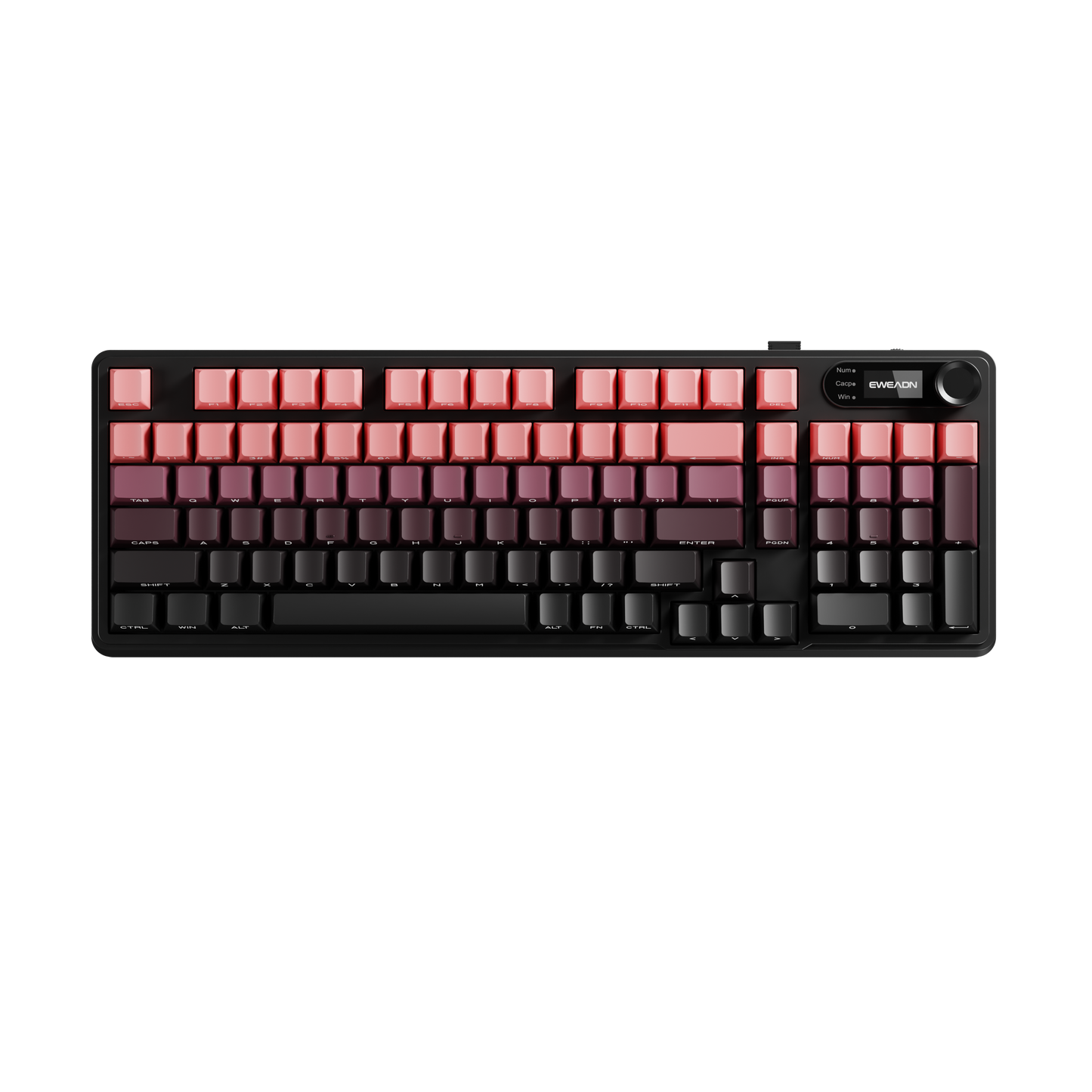 Ưu đãi đặc biệt hôm nay 680K！ Bàn phím EWEADN V102 PRO cơ keycap khắc bên màu chuyển sắc, mẫu mới 2025, hỗ trợ kết nối không dây. Switch đỏ gõ êm