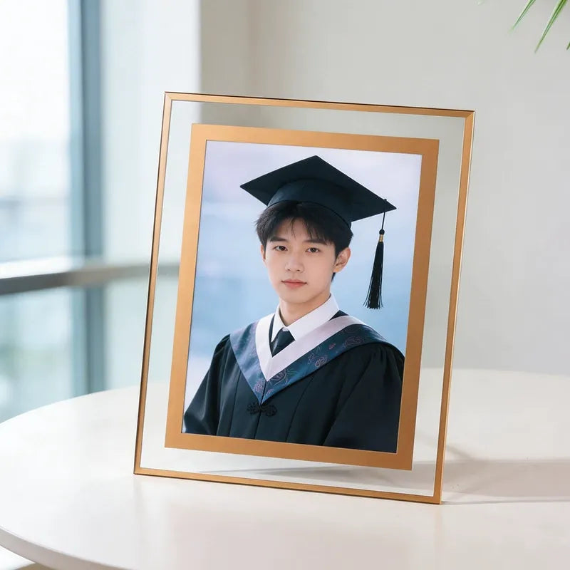 Khung ảnh kính hợp kim, chống va đập, không phai màu, 2 màu. Xả kho giá sốc!