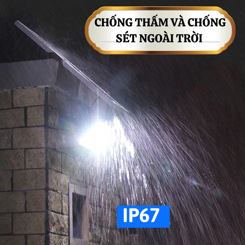 Đèn chiếu sáng năng lượng mặt trời công suất cực cao mới với điều khiển từ xa đa chức năng và bộ công cụ đầy đủ