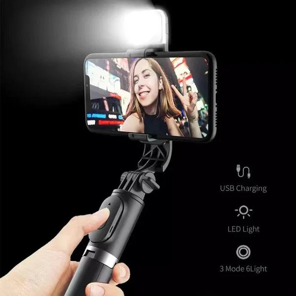 Gậy chụp ảnh tự sướng Bluetooth không dây 6 trong 1 mới nhất 2023 (COD)