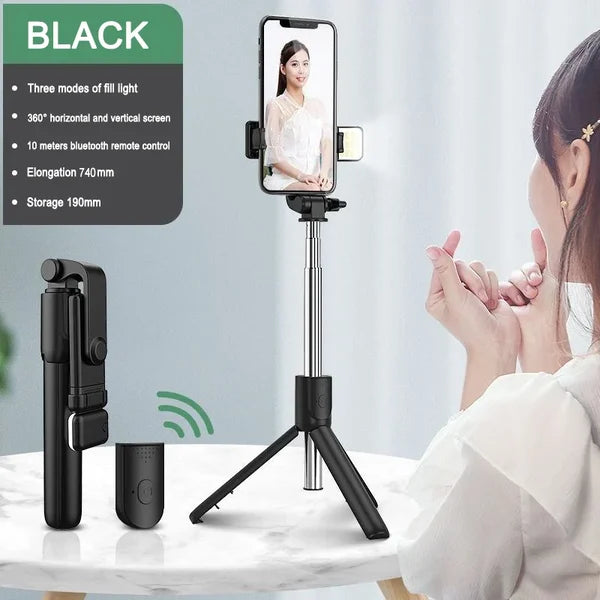 Gậy chụp ảnh tự sướng Bluetooth không dây 6 trong 1 mới nhất 2023 (COD)