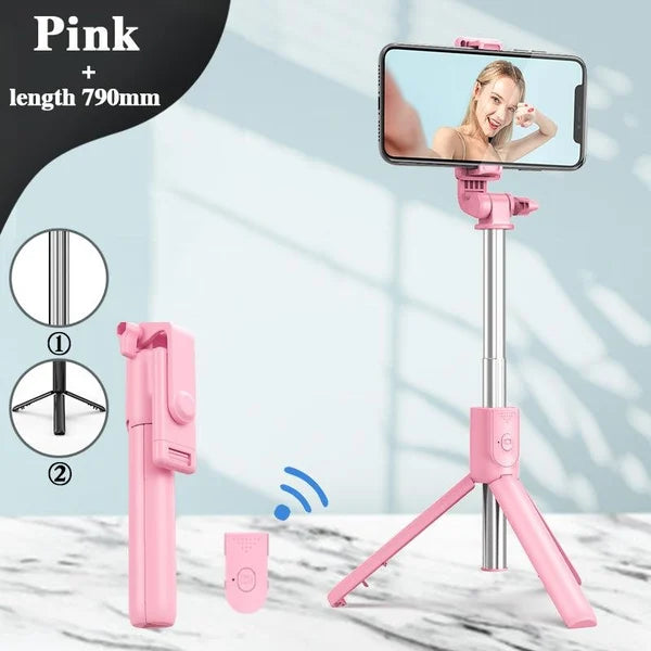 Gậy chụp ảnh tự sướng Bluetooth không dây 6 trong 1 mới nhất 2023 (COD)