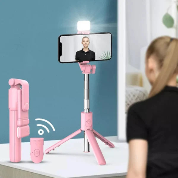 Gậy chụp ảnh tự sướng Bluetooth không dây 6 trong 1 mới nhất 2023 (COD)
