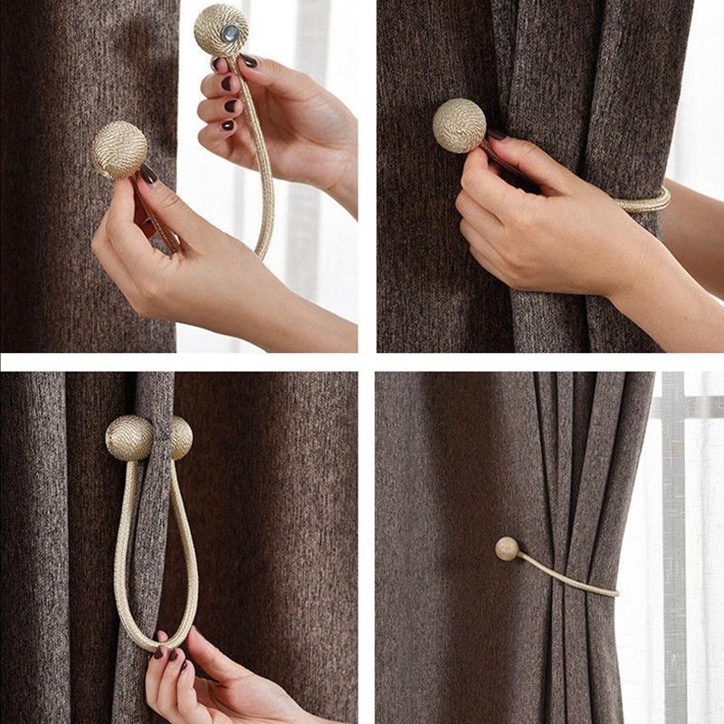 Magnetic Pearl Ball Curtain Tieback